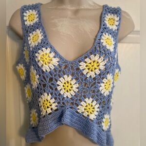 Altar’d State Crochet Top Size Small